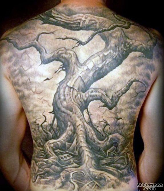 50 Oak Tree Tattoo Designs For Men   Leaves And Acorns_41