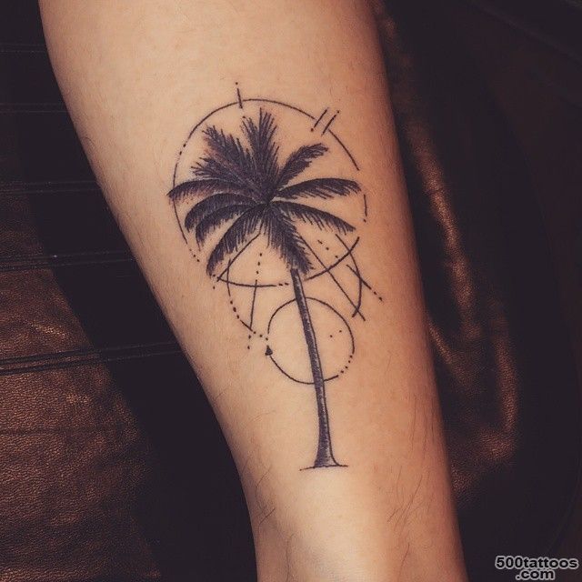 50 Superb Palm Tree Tattoo Designs and Meaning_37