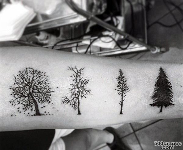 70 Pine Tree Tattoo Ideas For Men   Wood In The Wilderness_30