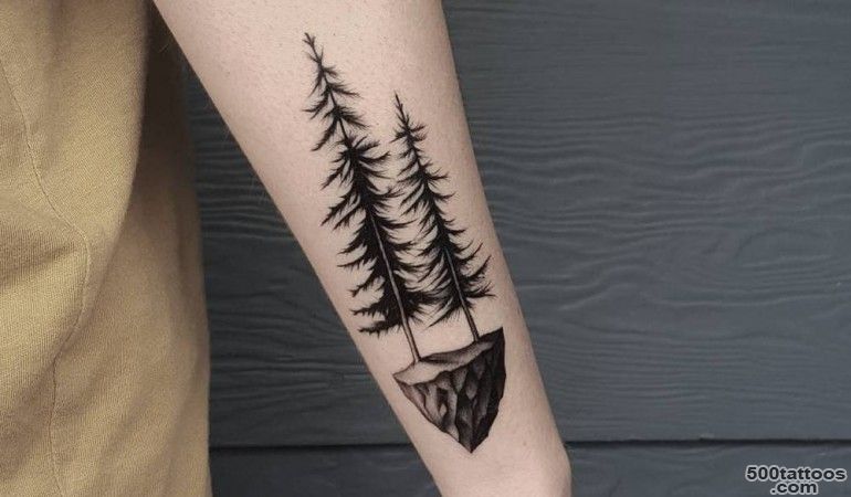 Pine Tree Tattoo Gallery [20 Designs] » Real Body Art_44