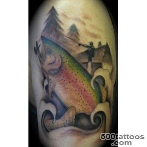 Trout Tattoo, Fly Fishing Tattoo by Lila Rees  Tattoos _18