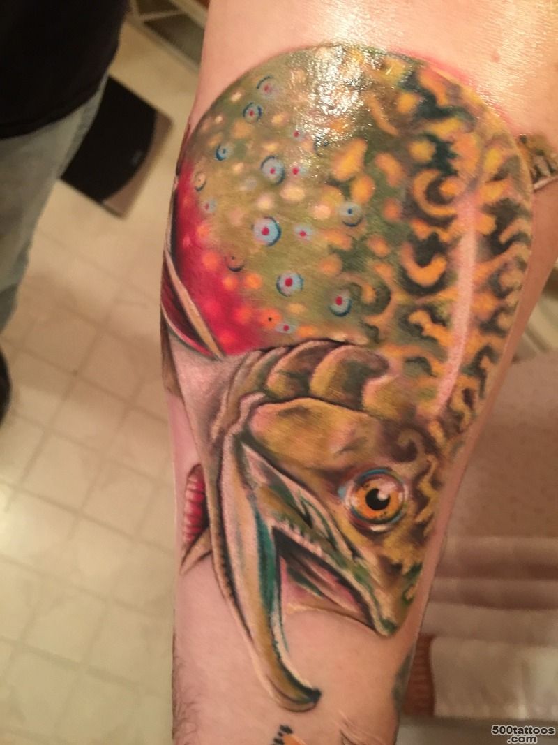 Finished the brook trout tattoo_29