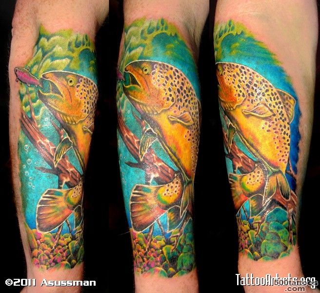 Pin Trout Tattoos And Designs Tattoo Meanings Gallery on Pinterest_32