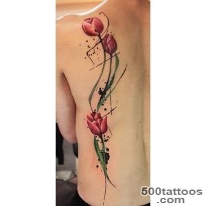 50 Tulip Tattoo Design Ideas   nenuno creative_17