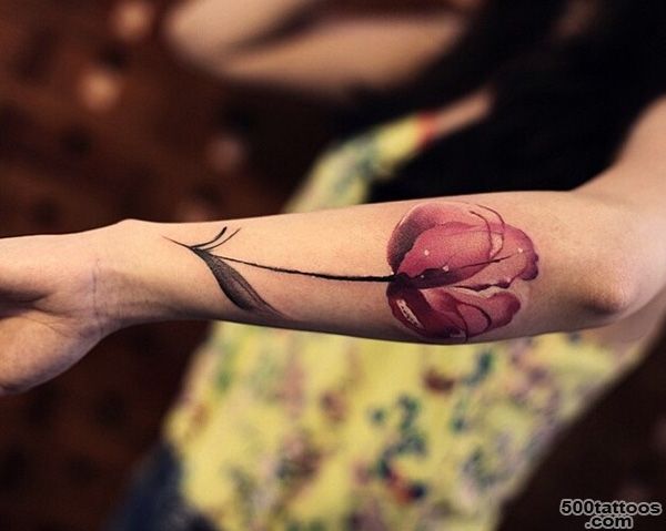 50 Tulip Tattoo Design Ideas   nenuno creative_12