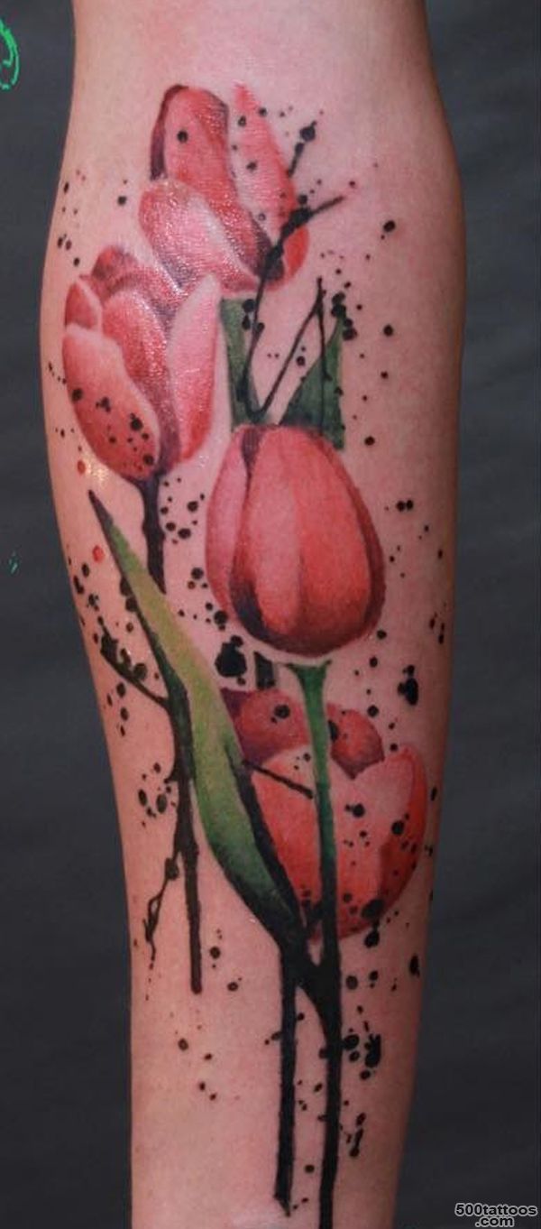 50 Tulip Tattoo Design Ideas   nenuno creative_21