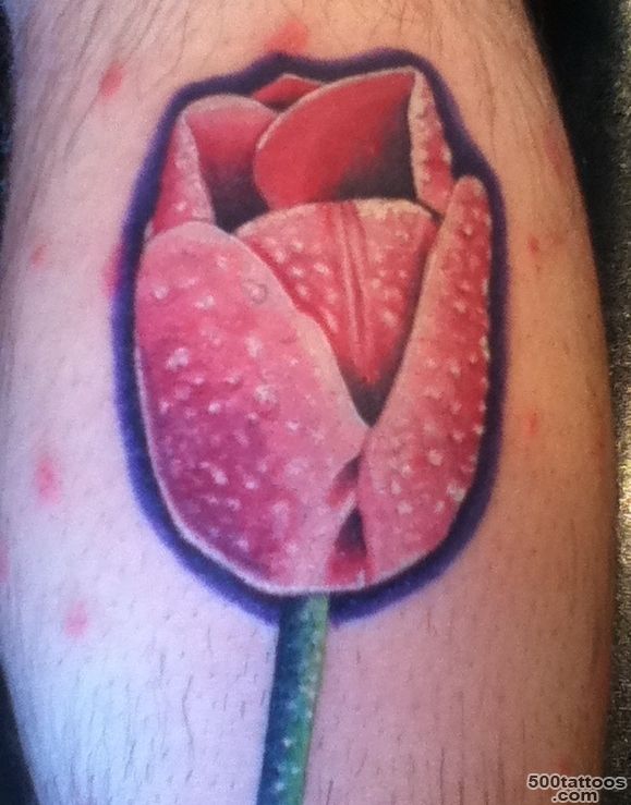 DeviantArt More Like Realistic tulip tattoo by EricTatt_41