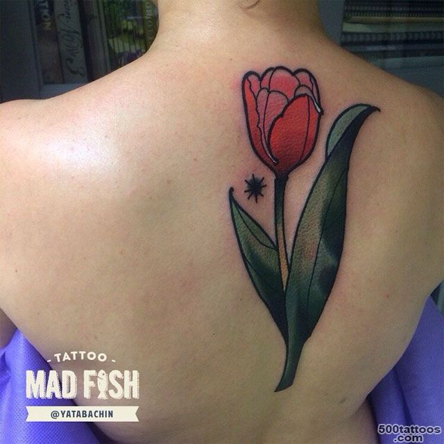 Red Tulip Tattoo  Best Tattoo Ideas Gallery_13