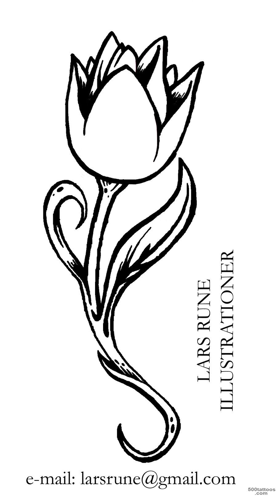 Tulip Design Tattoo   Tattoes Idea 2015  2016_30