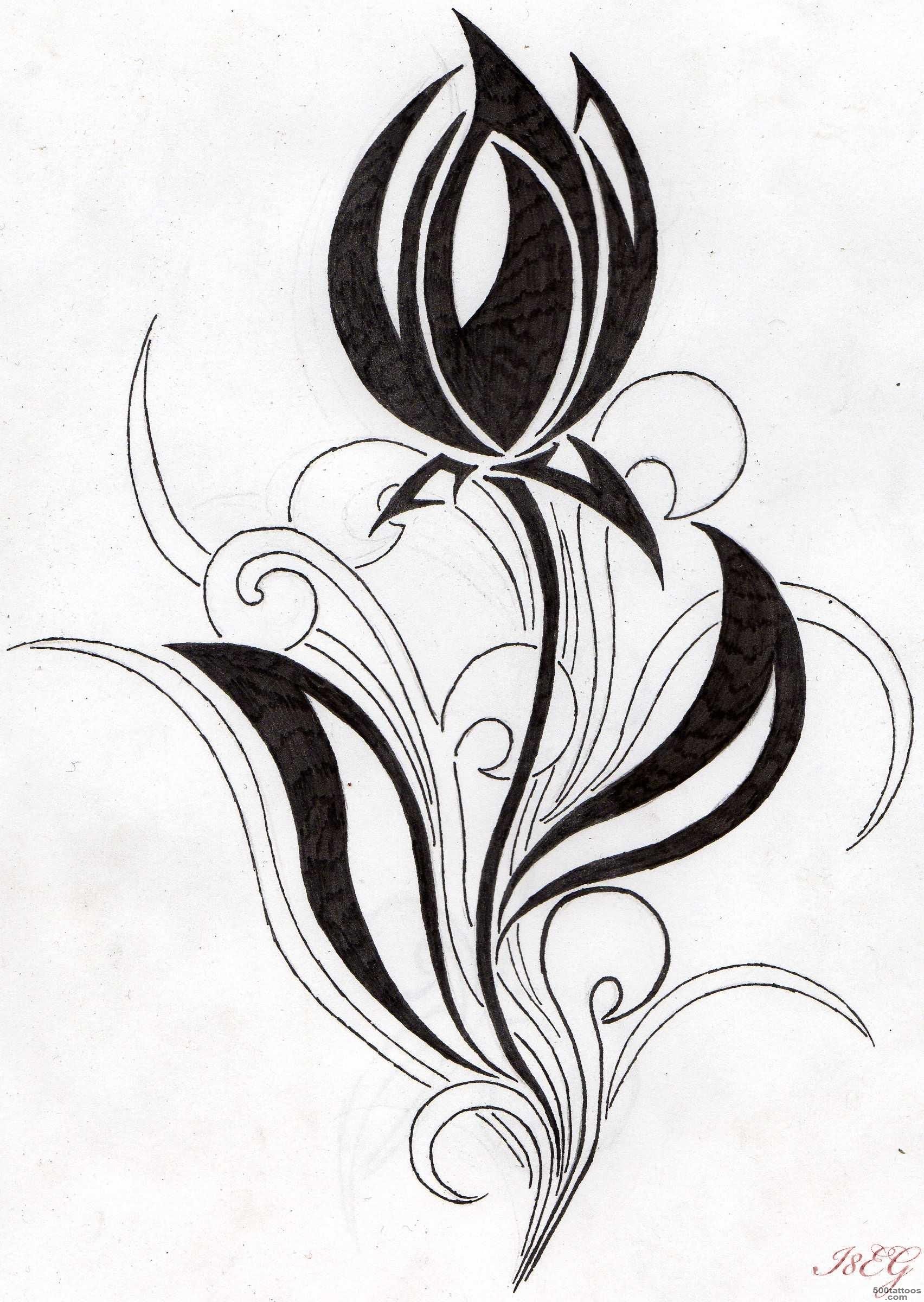 Tulip Tattoo Images amp Designs_31