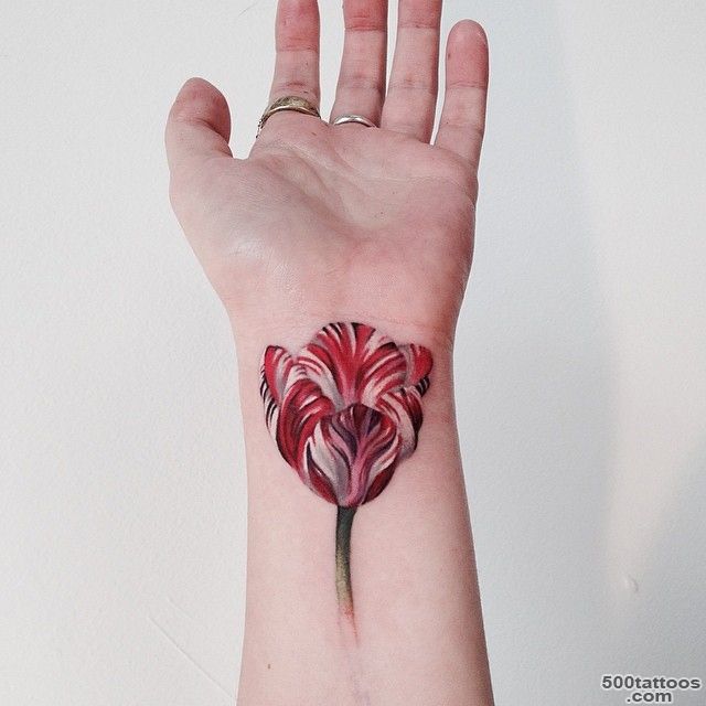 Tulip Wrist Tattoo  Best tattoo ideas amp designs_32