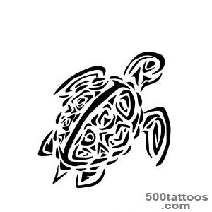 50+ Awesome Tribal Turtle Tattoos Designs_25