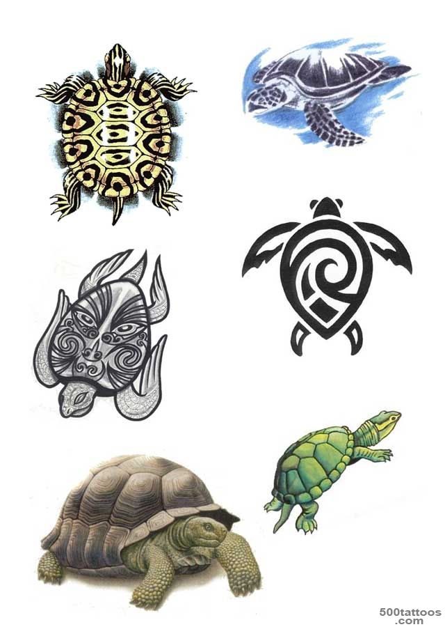 50+ Awesome Tribal Turtle Tattoos Designs_33