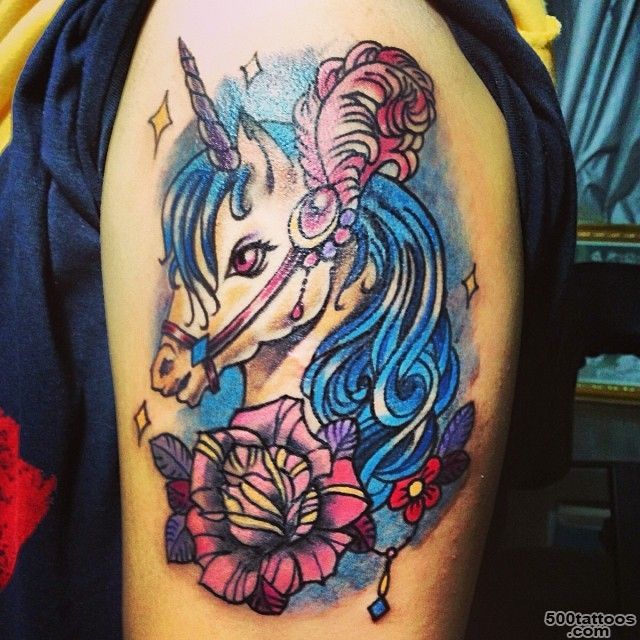 22 Wonderful Unicorn Tattoo Images And Pictures_26