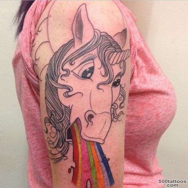 75+ Unicorn Tattoos that are the Stuff of Legend_35