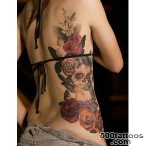 Unusual Tatoos  Unusual tattoo color roses, butterflies and a _4