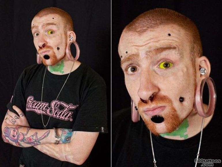 Pin Most Unusual And Weird Face Tattoos 15 Images Glam Girls on ..._41
