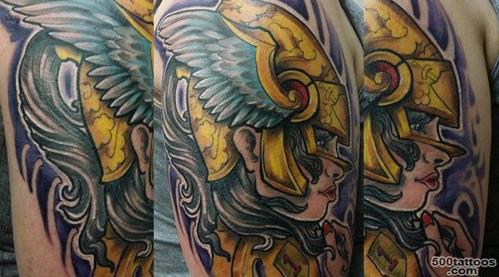 Stained Inc. Tattoos amp Piercing » Full color Valkyrie Tattoo_32