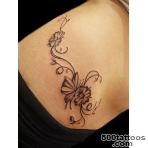 Lower Back Lady Bug On Flowers Vine Tattoo Design  Fresh 2016 _50