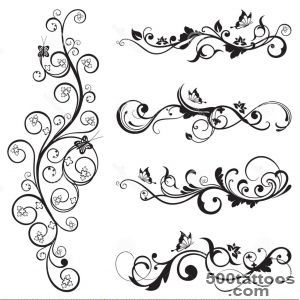 Swirly Vine Tattoos Art Design   Great Tattoo Design_16