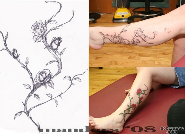 DeviantArt More Like Rose vine Tattoo by ButtsForCharity_45