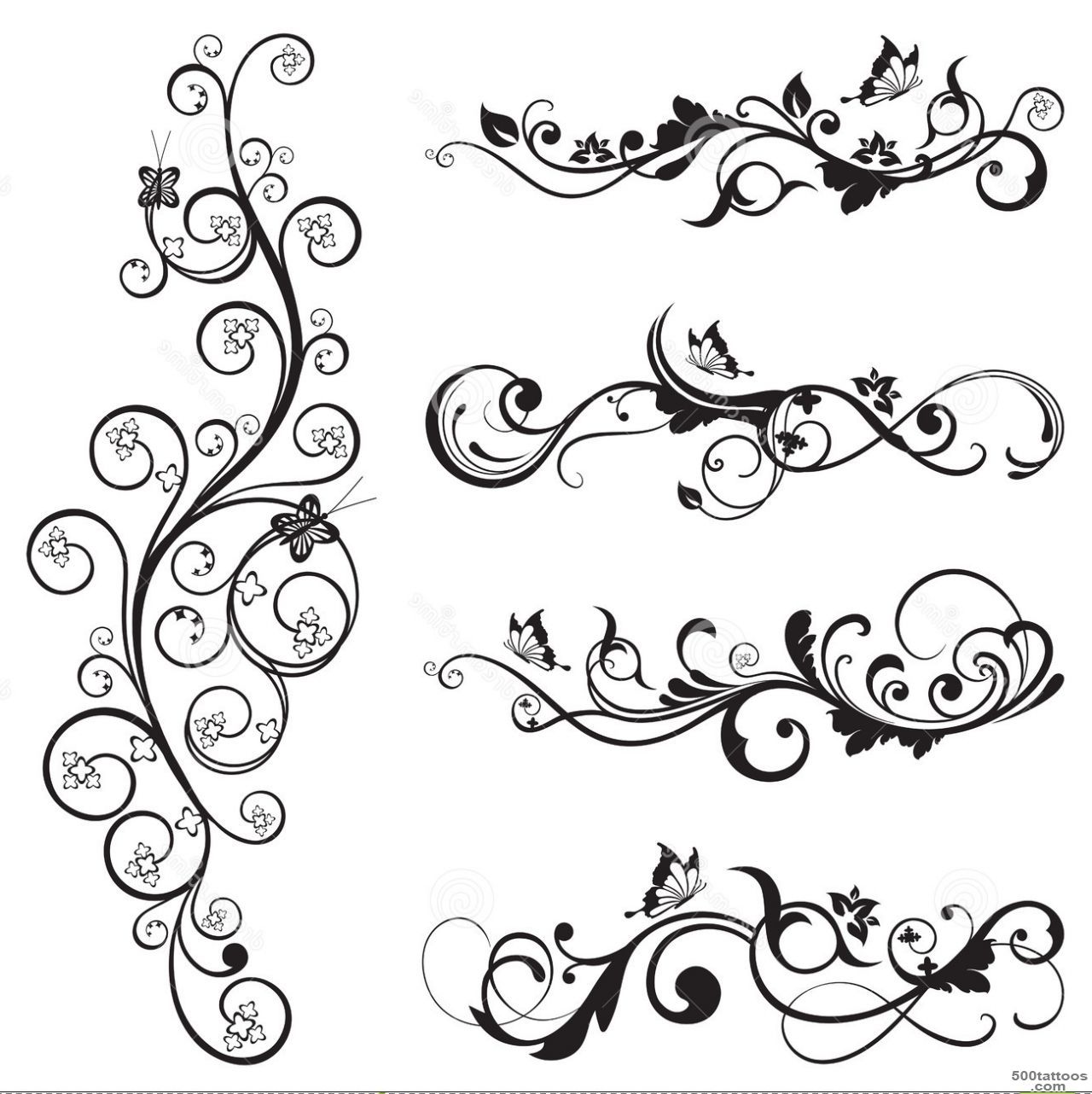 Swirly Vine Tattoos Art Design   Great Tattoo Design_16