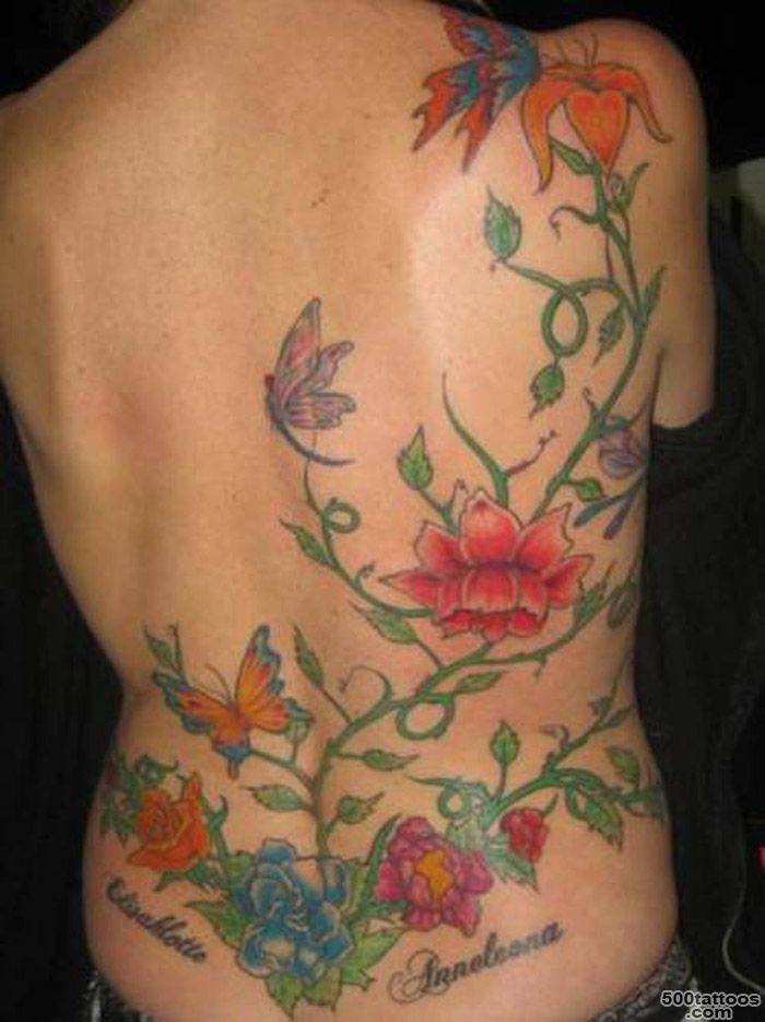 Vine Back Tattoos For Women   Tattoo Designs, Piercing, Body Art ..._29