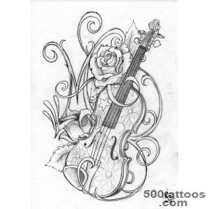 Top Violin Drawing Images for Pinterest Tattoos_18