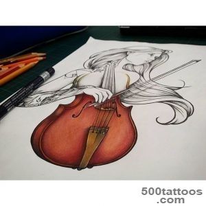 Violin Tattoo  Best Design Tattoo_14