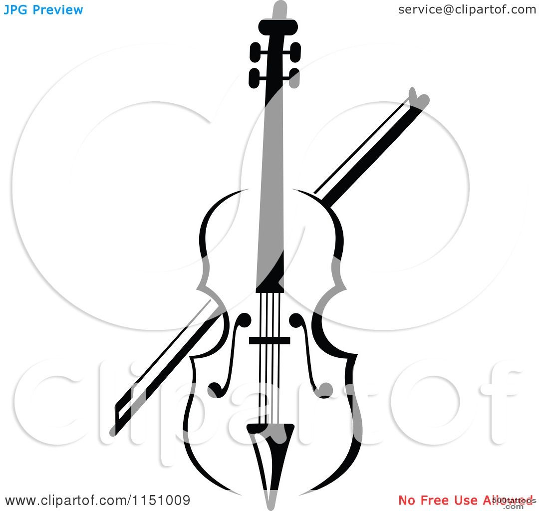 Violin Black White Clipart   Clipart Kid_30