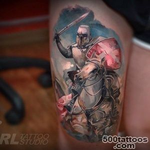 30 Fighting Warrior Tattoos  Art and Design_20