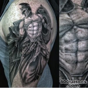 100 Warrior Tattoos For Men   Battle Ready Design Ideas_4