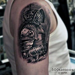 100 Warrior Tattoos For Men   Battle Ready Design Ideas_41