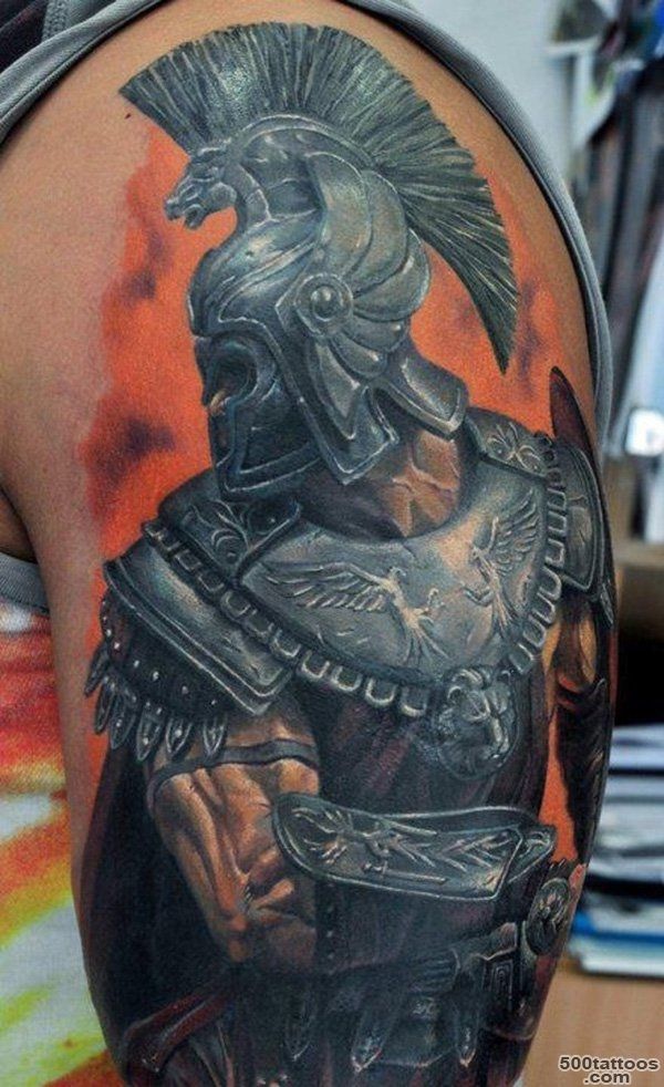 30 Fighting Warrior Tattoos  Art and Design_1