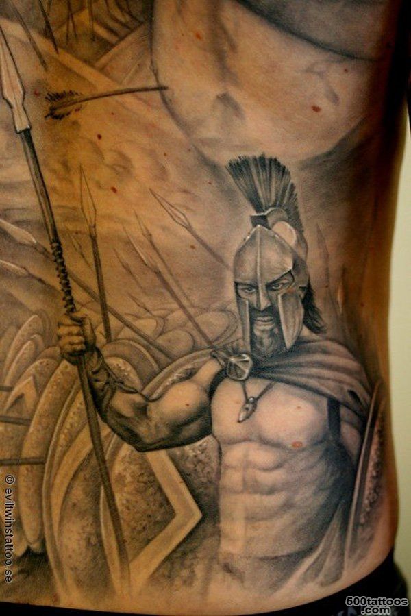 30 Fighting Warrior Tattoos  Art and Design_37