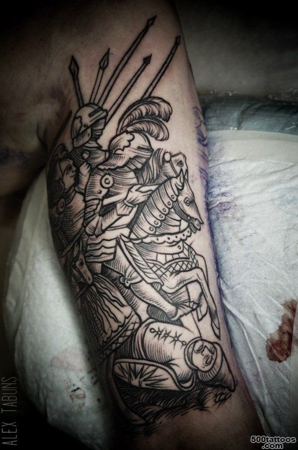 30 Fighting Warrior Tattoos  Art and Design_40