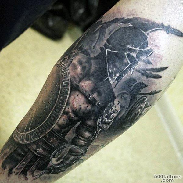 100 Warrior Tattoos For Men   Battle Ready Design Ideas_9