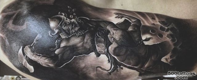 100 Warrior Tattoos For Men   Battle Ready Design Ideas_45