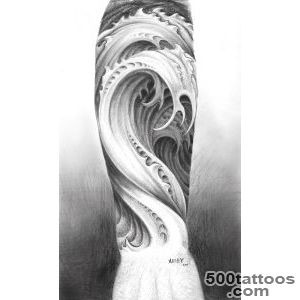 Water tattoo design, idea, image