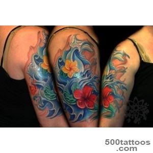Hd flower and water tattoo_30