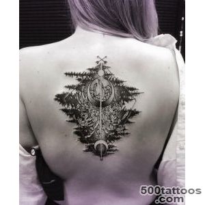 Trees Reflected in Water Tattoo by Katie Shocrylas   TattooBlend_20