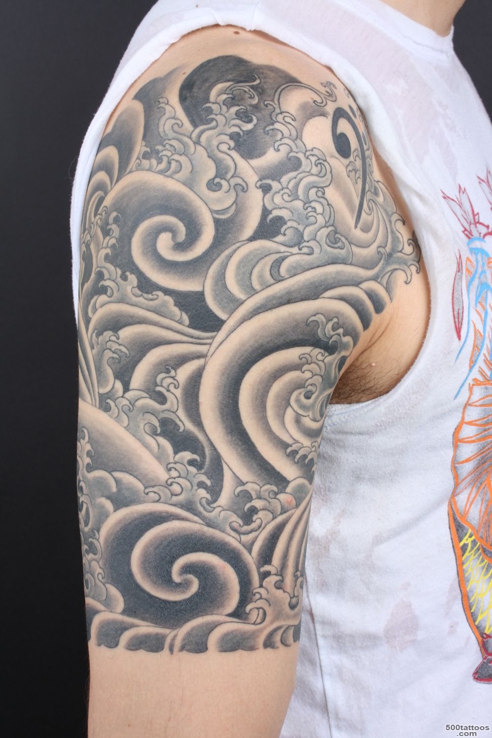 New Water Wave Tattoo Design   Tattoes Idea 2015  2016_45
