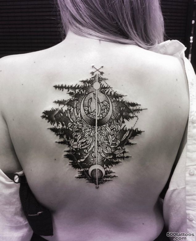 Trees Reflected in Water Tattoo by Katie Shocrylas   TattooBlend_20