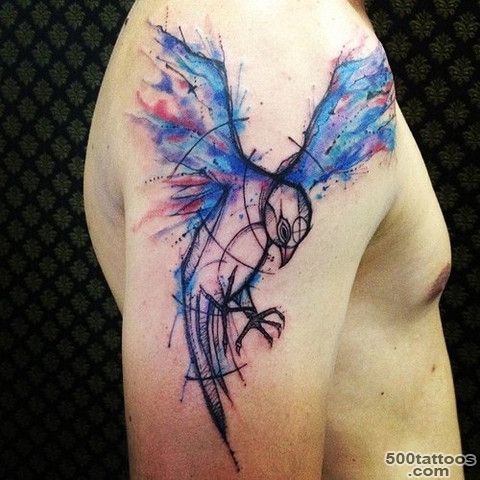 Watercolor Tattoos for Men   Ideas and Inspiration for Guys_31
