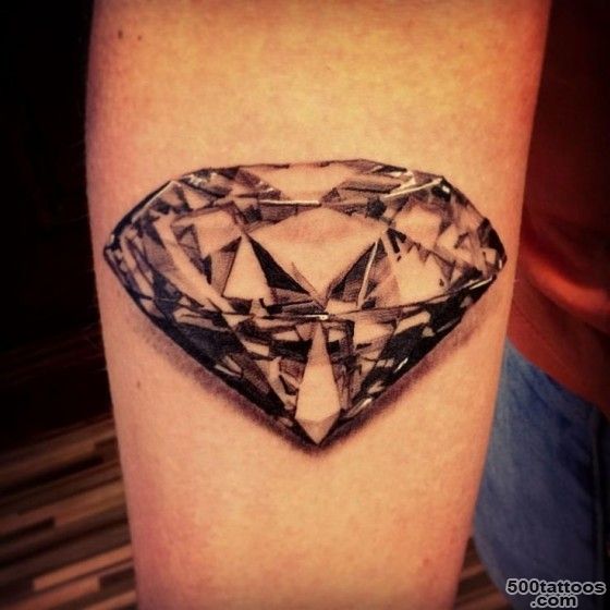 45 Exuberant Diamond Tattoos for Wealth and Invincibility_4