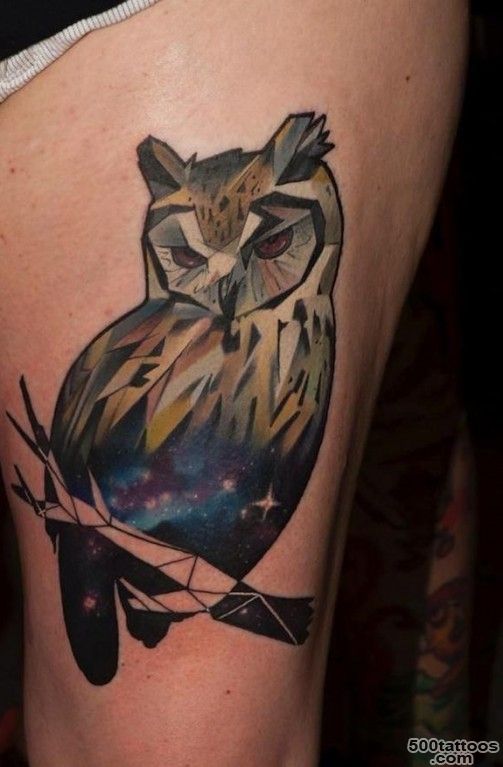 Marvelous Owl Tattoos Designs that are a symbol of Wealth_40