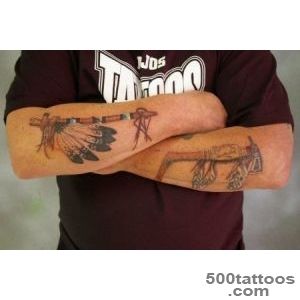 A colored image of Indian weapons  Tattoocom_13