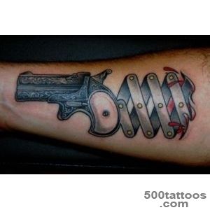 Gun Tattoo Designs and the Meaning_35