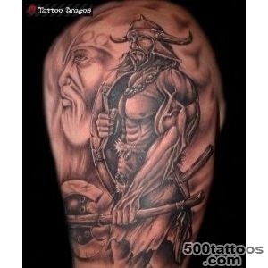 Viking armored with weapons tattoo   Tattooimagesbiz_20