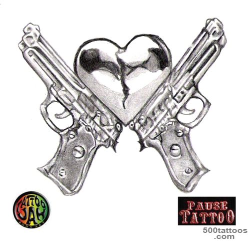 18+ Weapons Tattoos Designs_6